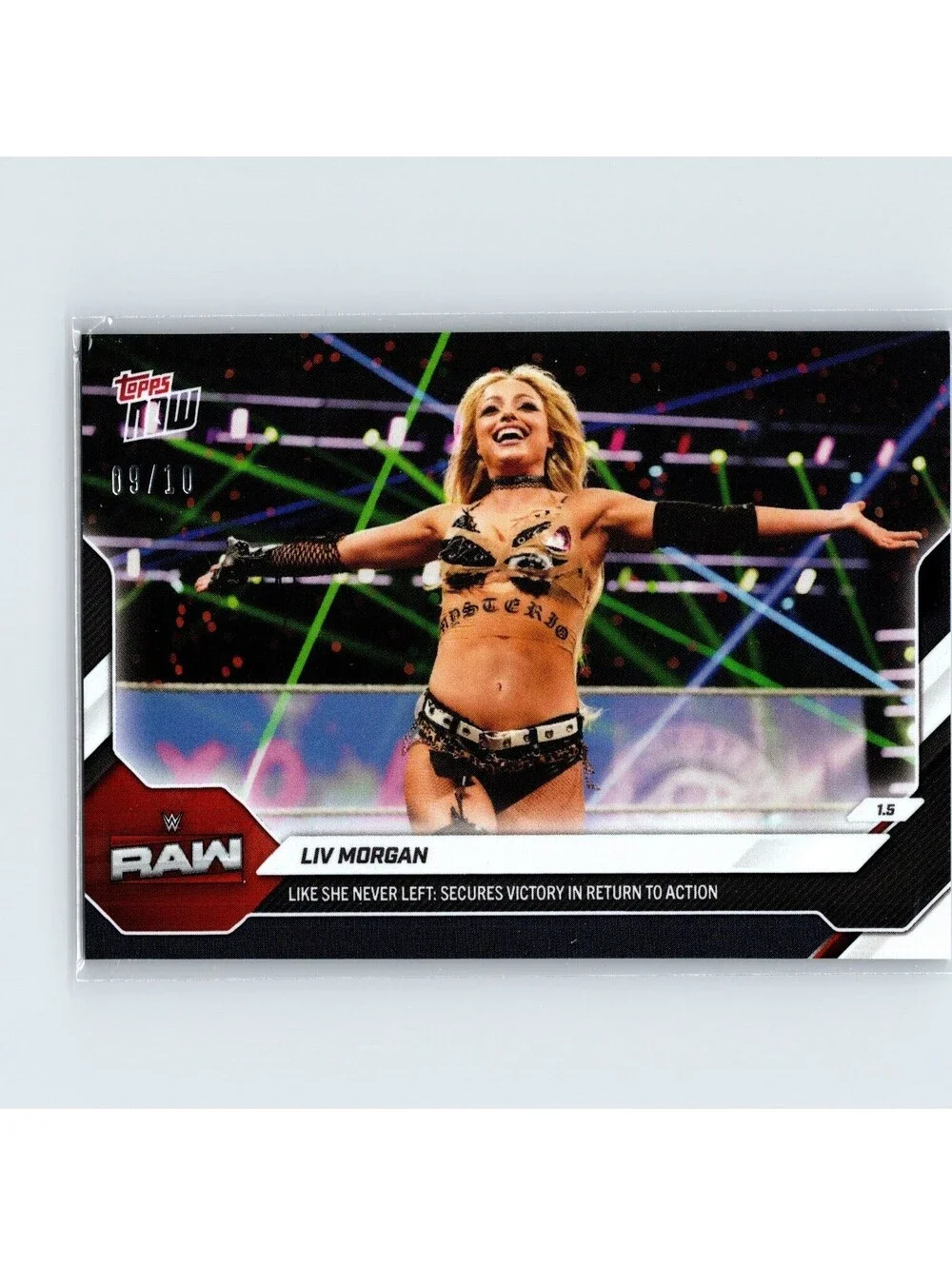 2026 Topps Now WWE - Liv Morgan #5 - Like She Never Left - Black Foil 09/10